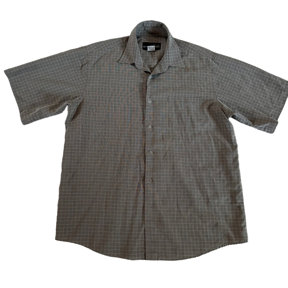 Billabong Men’s Gray Short Sleeve Button Down Shirt Size XL